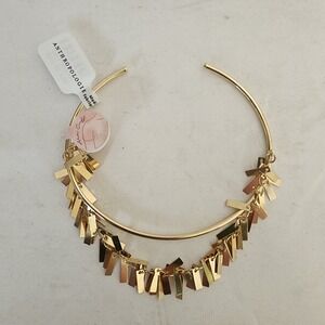 NWT Anthropologie Arm Cuff Bracelet Band Gold Tone Fringe